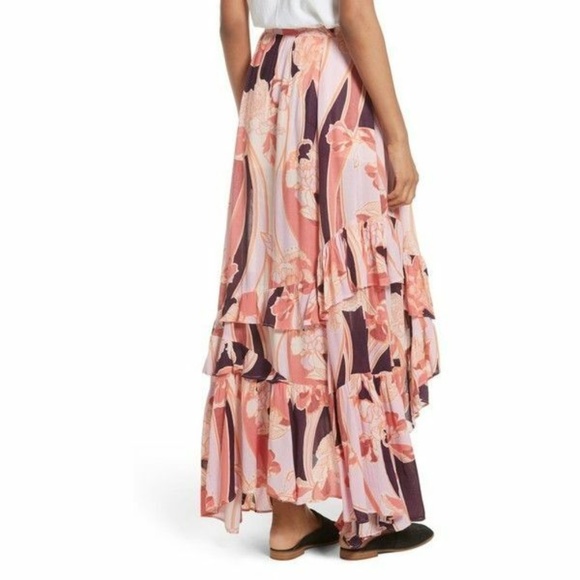FREE PEOPLE Lined Ruffled Bring back Summer Maxi 4 - Picture 2 of 8